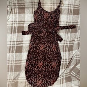 Animal print dress